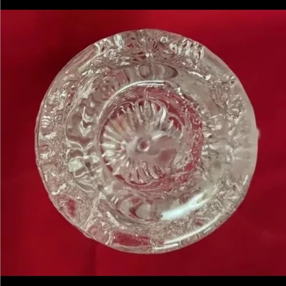 Cherub Angel Candlestick Holder Clear and Frosted Glass 6.5" for Dinner Candles - Picture 7 of 7